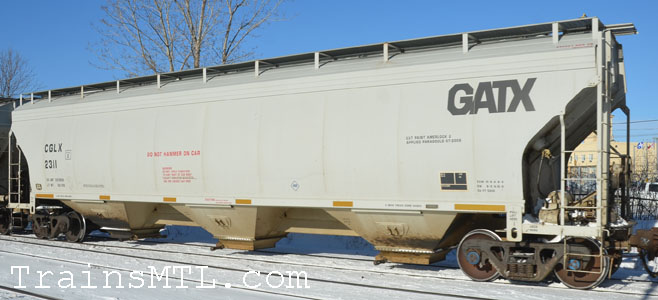 Car/wagon CGLX2311 left side / coté gauche